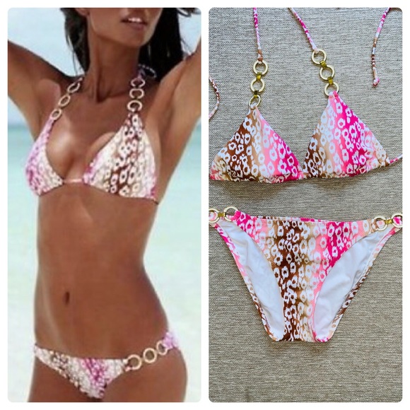 Victoria's Secret Other - RARE VS Pink Leopard 2 Piece Bikini 👙💕